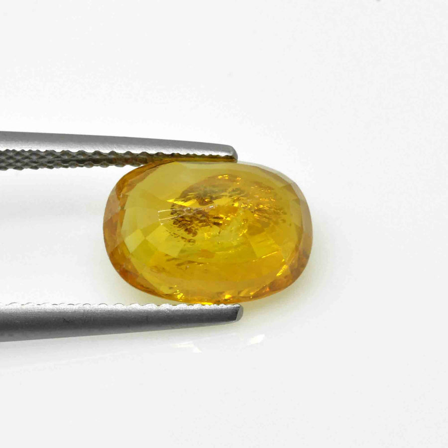 4.86 Cts Natural Yellow Sapphire Loose Gemstone Cushion Cut