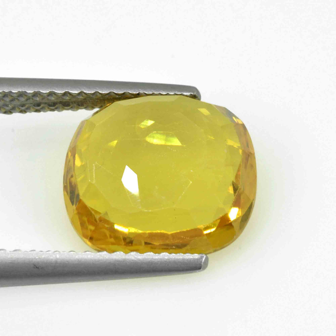 4.91 Cts Natural Yellow Sapphire Loose Gemstone Cushion Cut