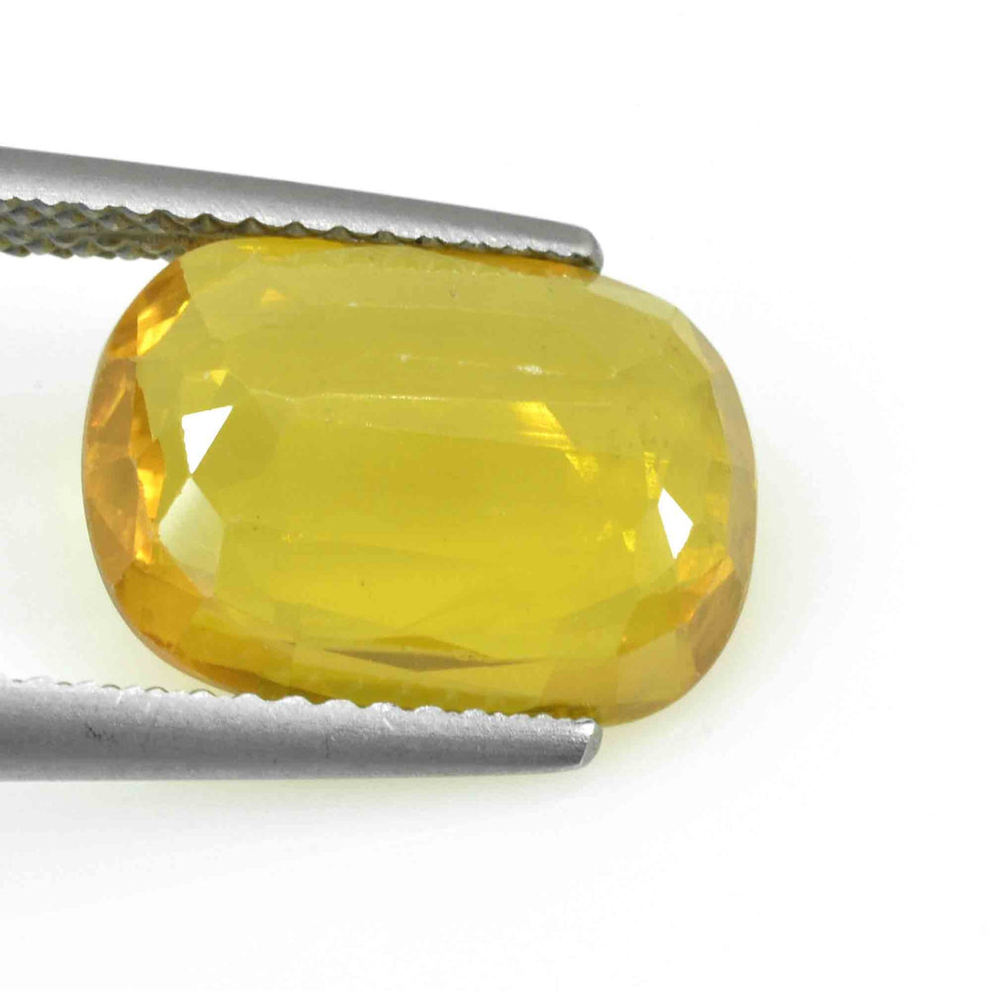 5.36 Cts Natural Yellow Sapphire Loose Gemstone Cushion Cut