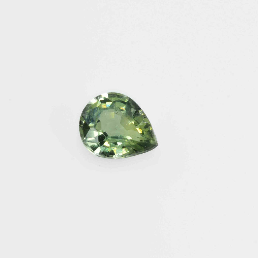 1.27 Cts Green Sapphire Loose Gemstone Pear Cut
