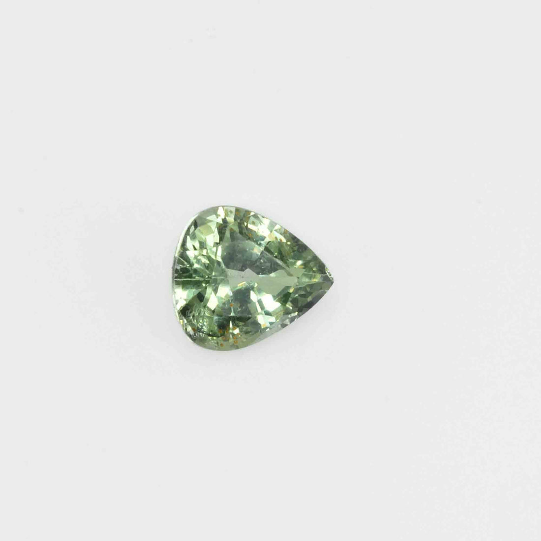 1.27 Cts Green Sapphire Loose Gemstone Pear Cut