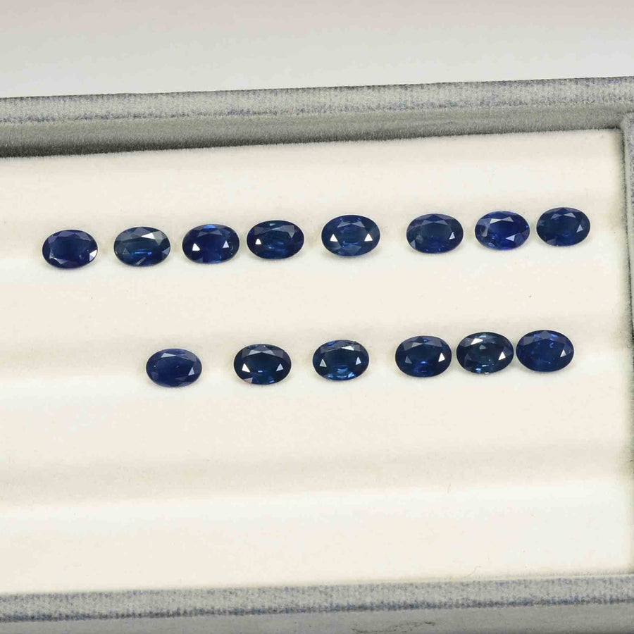 7x5 MM Natural Blue Sapphire Loose Gemstone Oval Cut