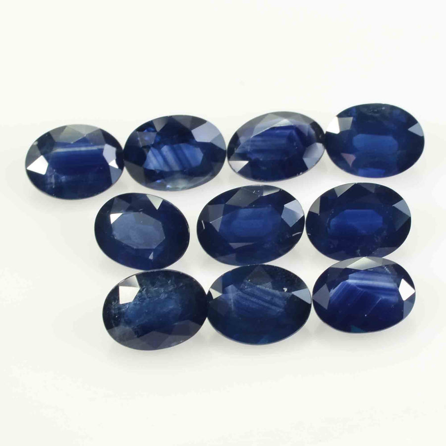 8x6 MM Natural Blue Sapphire Loose Gemstone Oval Cut