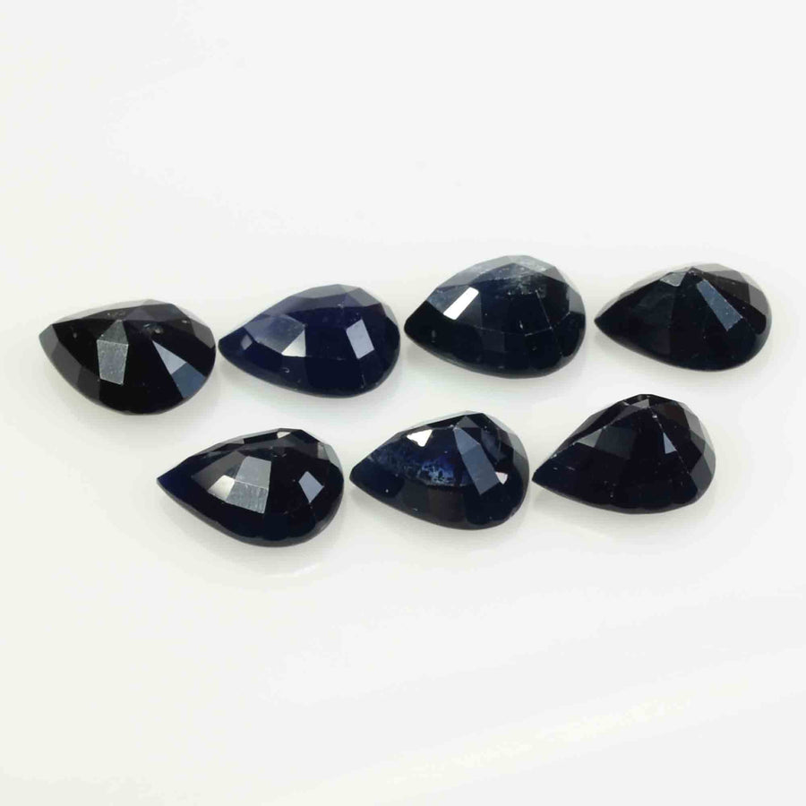 9x7 MM Natural Blue Sapphire Loose Gemstone Pear Cut