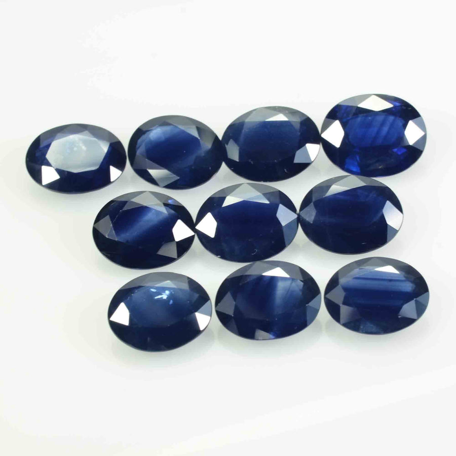 10x8 MM Natural Blue Sapphire Loose Gemstone Oval Cut