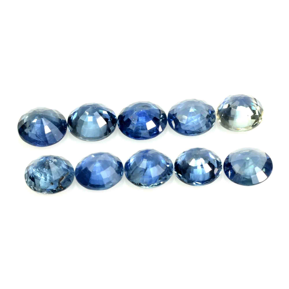 5.6-6.5 MM Natural Blue Sapphire Loose Gemstone Round Cut