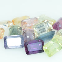 6x4 MM Lot Natural Multi-Color Sapphire Loose Gemstone Octagon Cut