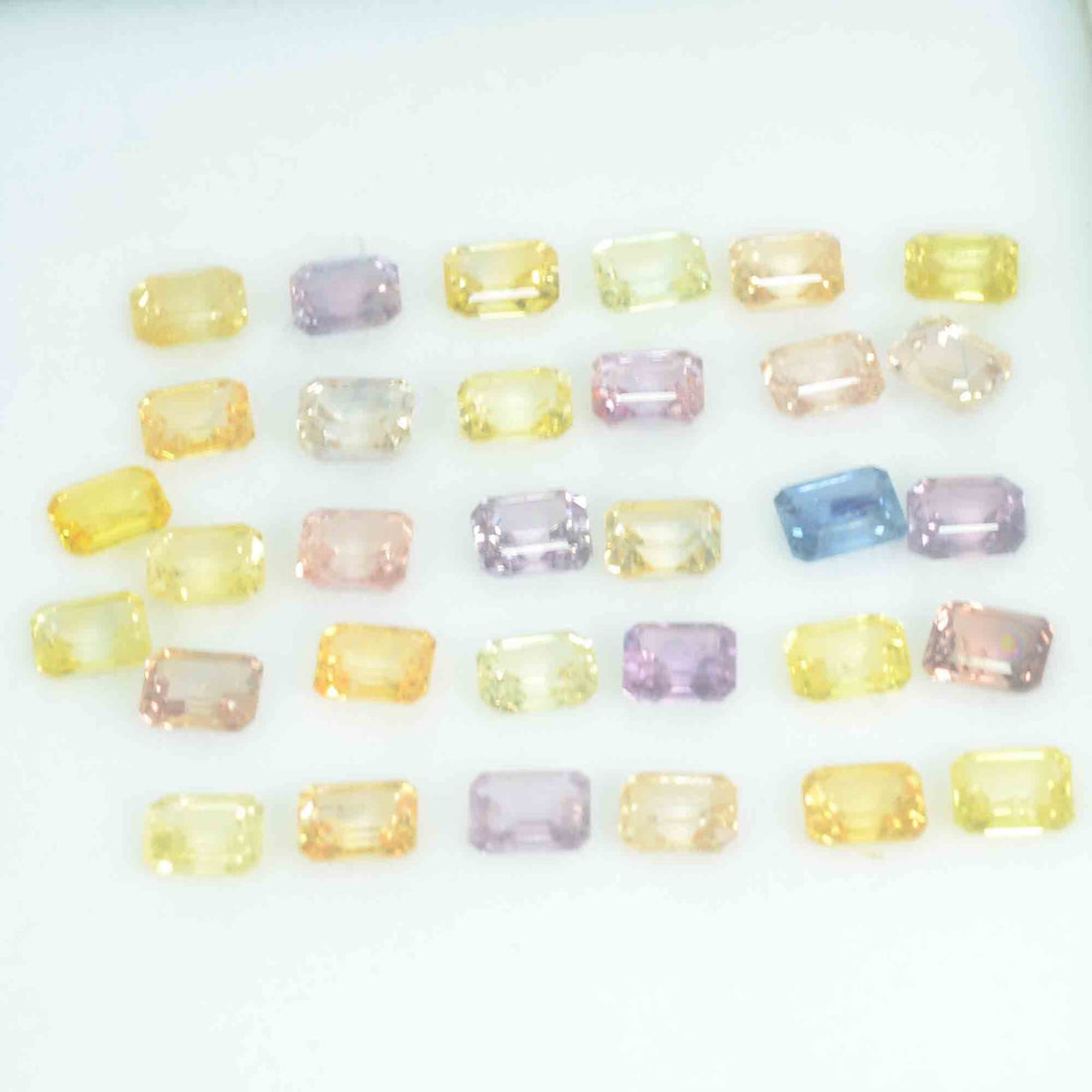 5x4 MM Lot Natural Multi-Color Sapphire Loose Gemstone Octagon Cut