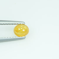 5x4 MM Natural Orange Sapphire Cabchon Loose Gemstone Oval Cut
