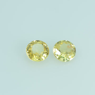 3.7 mm Natural Yellow Sapphire Loose Gemstone Round Cut - Thai Gems Export Ltd.