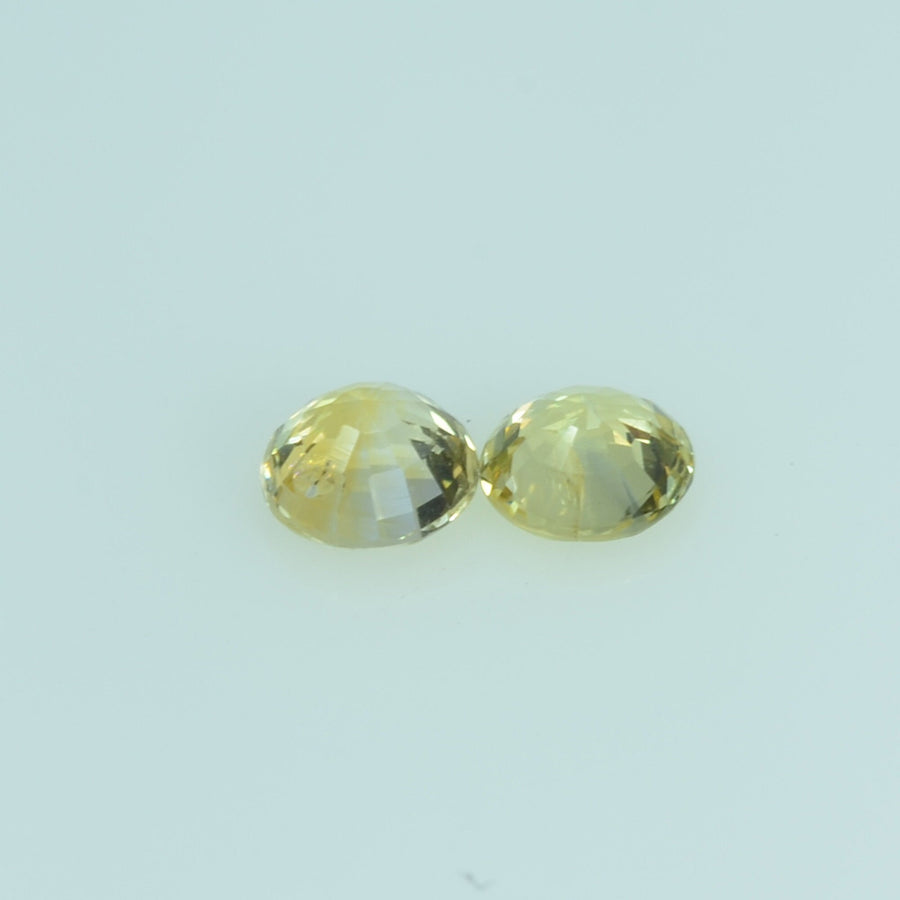 3.7 mm Natural Yellow Sapphire Loose Gemstone Round Cut