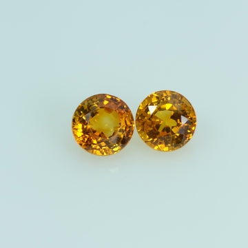 3.4 mm Natural Yellow Sapphire Loose Gemstone Round Cut - Thai Gems Export Ltd.