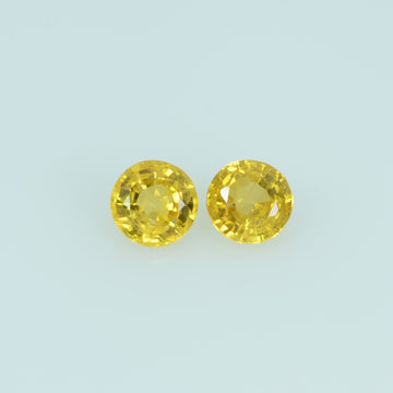 3.3 mm Natural Yellow Sapphire Loose Gemstone Round Cut - Thai Gems Export Ltd.