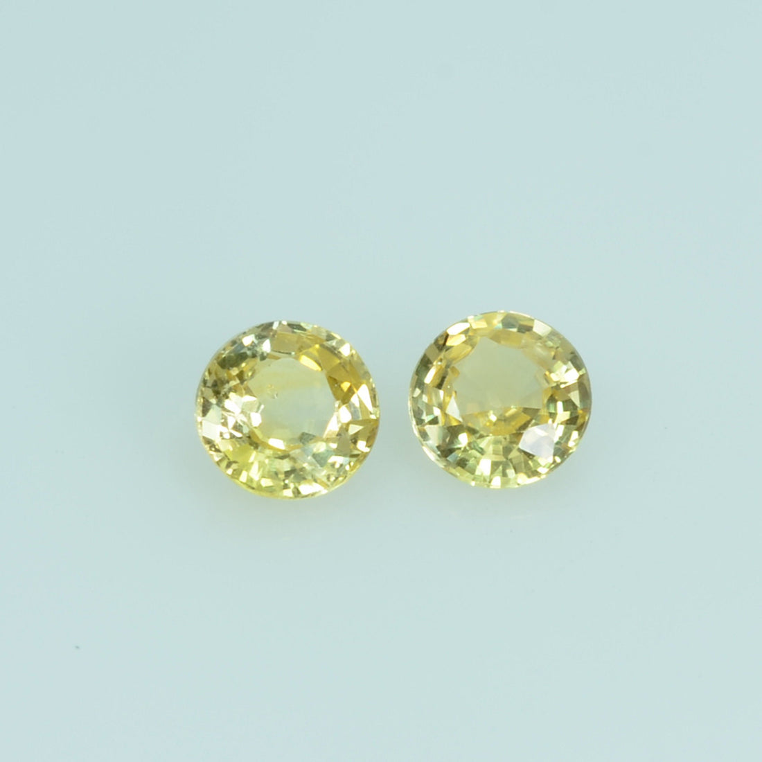 3.7 mm Natural Yellow Sapphire Loose Gemstone Round Cut