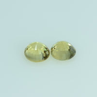 3.9 mm Natural Yellow Sapphire Loose Gemstone Round Cut