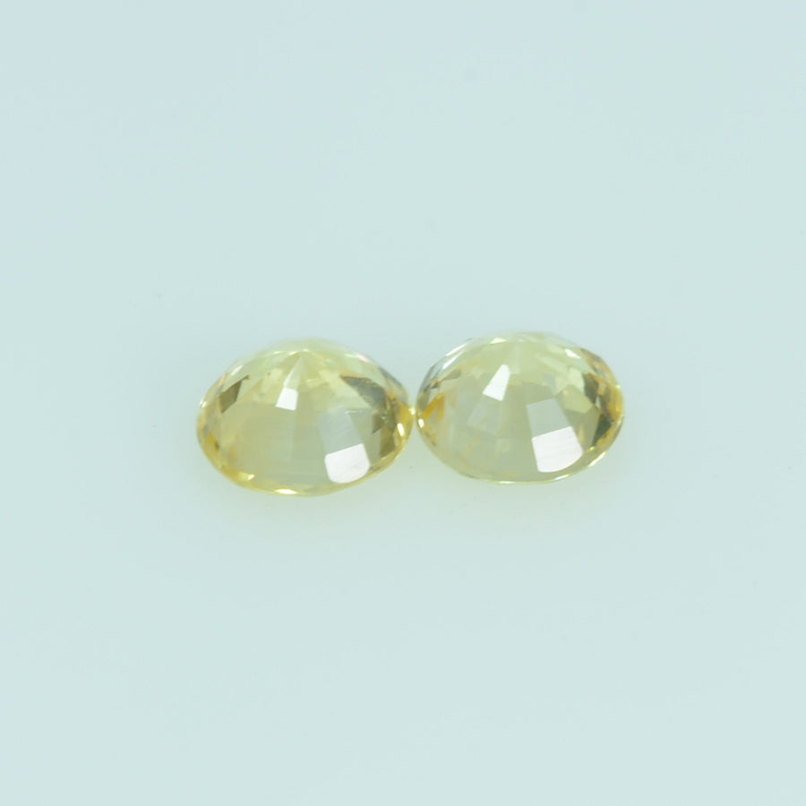 3.7 mm Natural Yellow Sapphire Loose Gemstone Round Cut - Thai Gems Export Ltd.