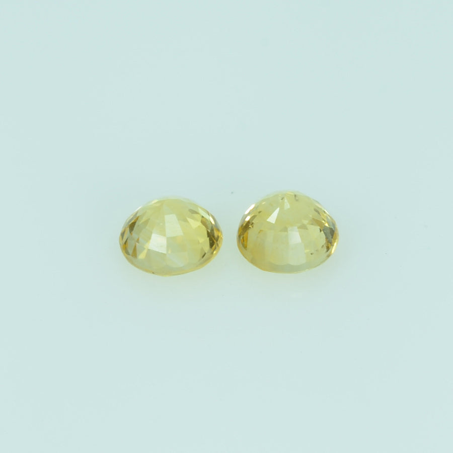 3.5 mm Natural Yellow Sapphire Loose Gemstone Round Cut - Thai Gems Export Ltd.
