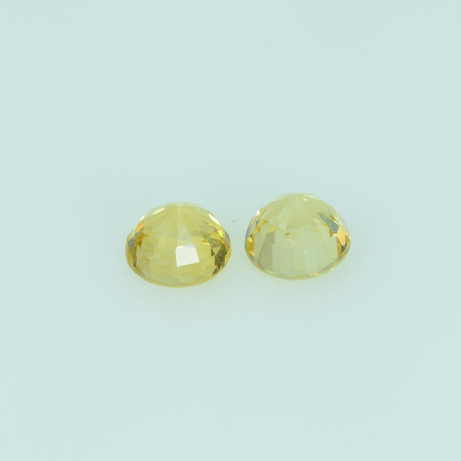 3.5 mm Natural Yellow Sapphire Loose Gemstone Round Cut - Thai Gems Export Ltd.