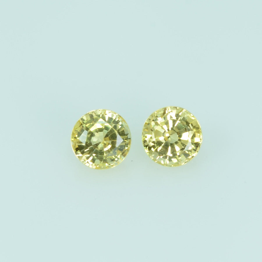 3.5 mm Natural Yellow Sapphire Loose Gemstone Round Cut - Thai Gems Export Ltd.