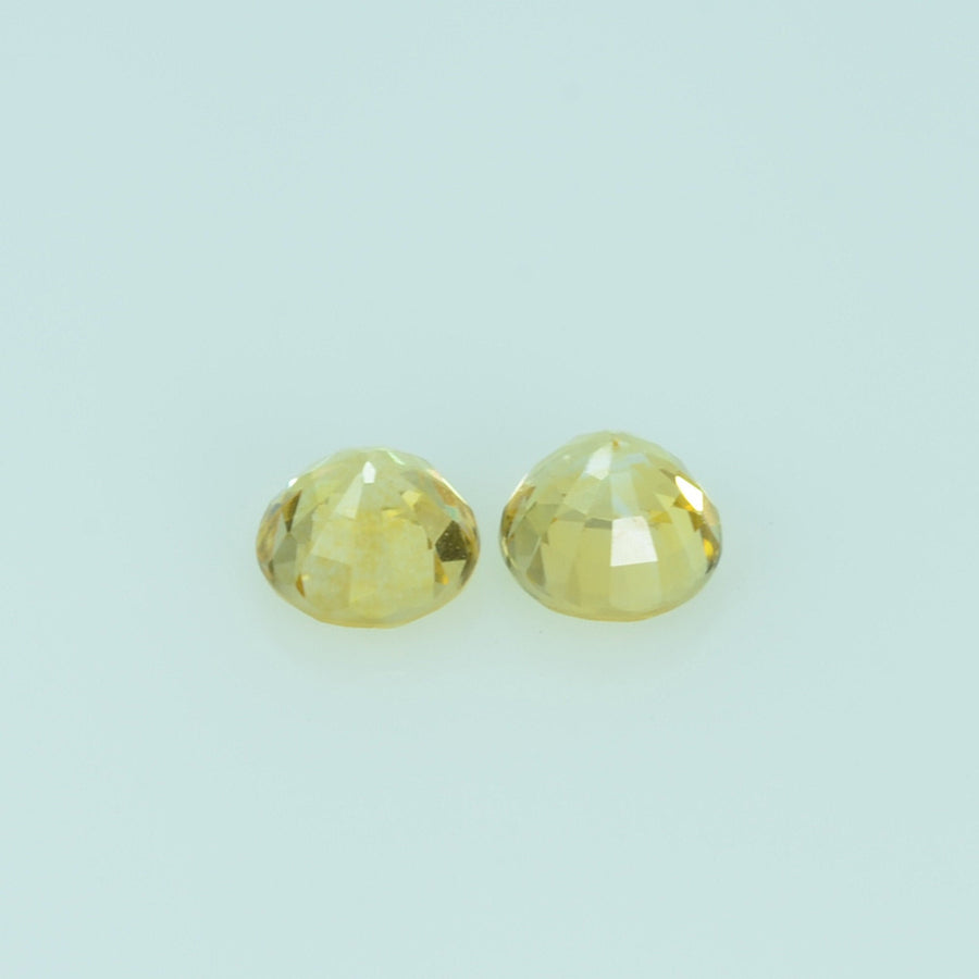 3.5 mm Natural Yellow Sapphire Loose Gemstone Round Cut - Thai Gems Export Ltd.