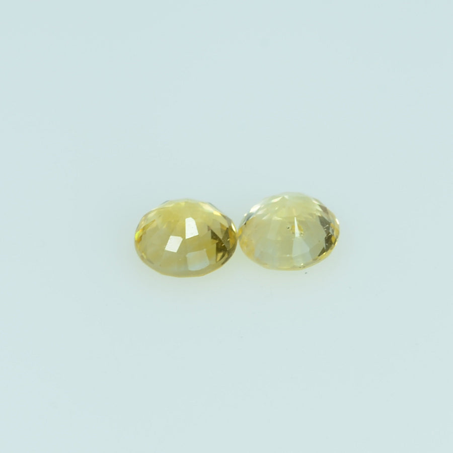 3.5 mm Natural Yellow Sapphire Loose Gemstone Round Cut - Thai Gems Export Ltd.