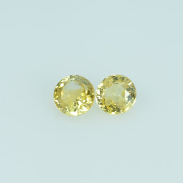 3.5 mm Natural Yellow Sapphire Loose Gemstone Round Cut - Thai Gems Export Ltd.