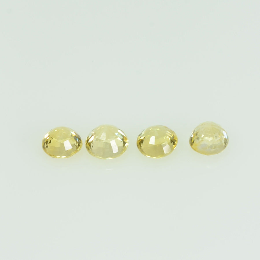 3.3 mm Natural Yellow Sapphire Loose Gemstone Round Cut