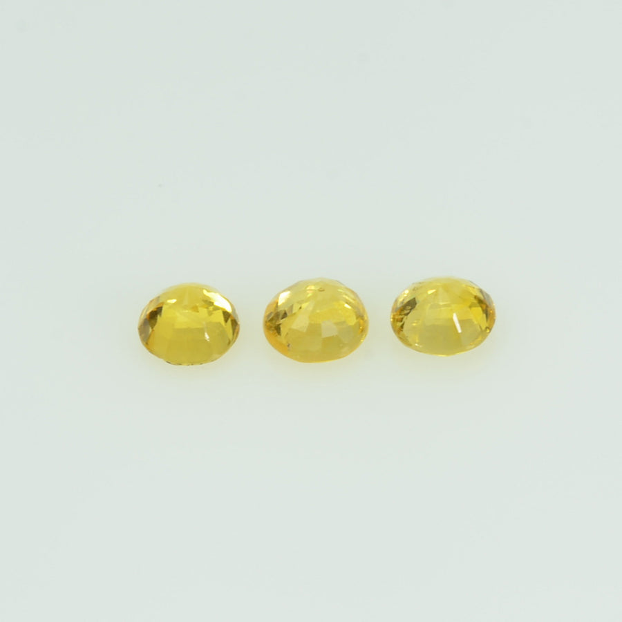 3.0 mm Natural Yellow Sapphire Loose Gemstone Round Cut - Thai Gems Export Ltd.