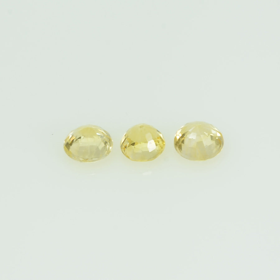 3.0 mm Natural Yellow Sapphire Loose Gemstone Round Cut - Thai Gems Export Ltd.