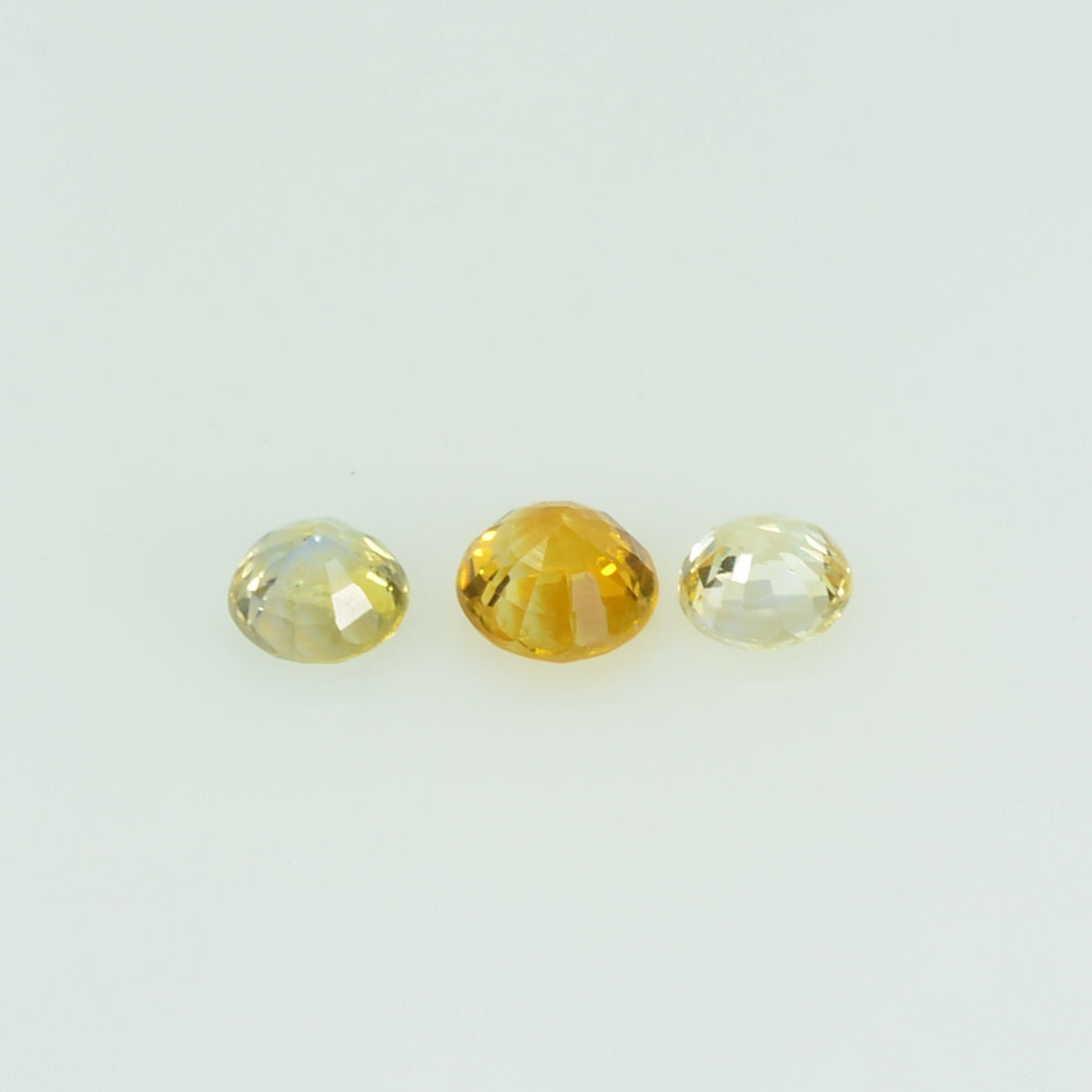 3.0 mm lot Natural Yellow Sapphire Loose Gemstone Round Cut