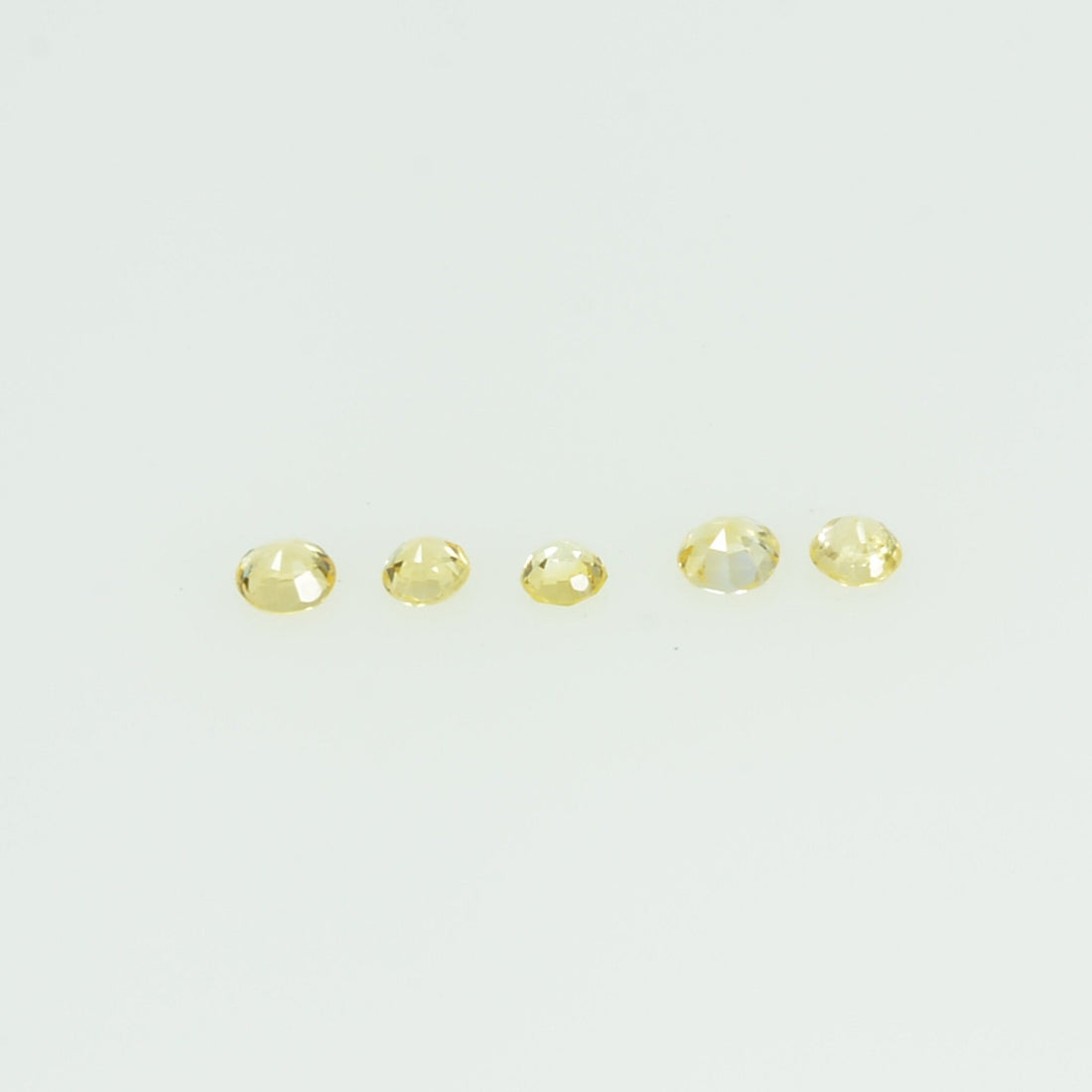 1.4-1.7 mm lot Natural Yellow Sapphire Loose Gemstone Round Cut