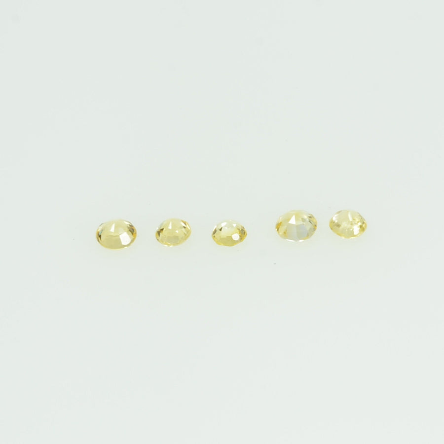 1.4-1.7 mm lot Natural Yellow Sapphire Loose Gemstone Round Cut