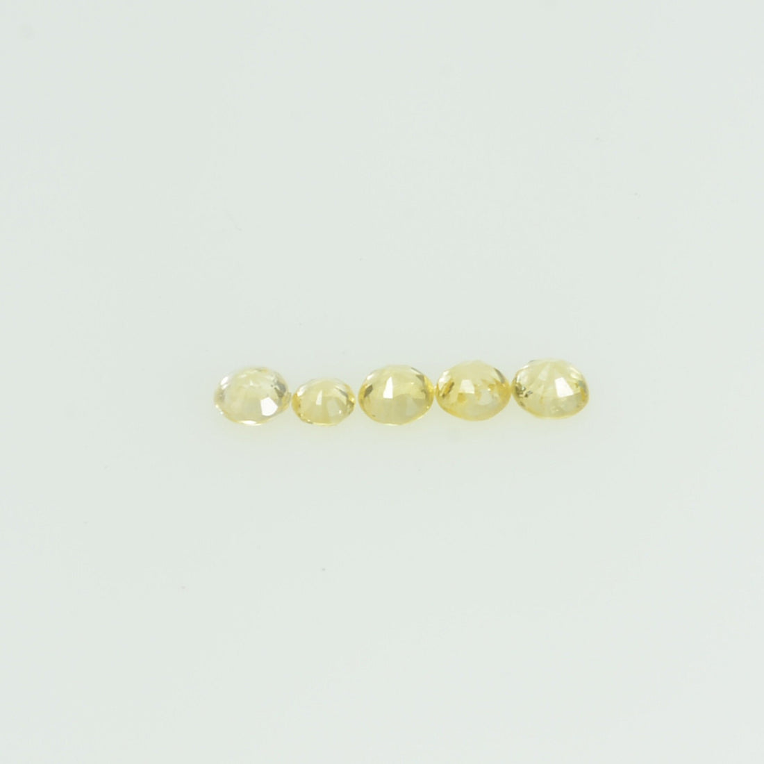 1.4-1.7 mm lot Natural Yellow Sapphire Loose Gemstone Round Cut