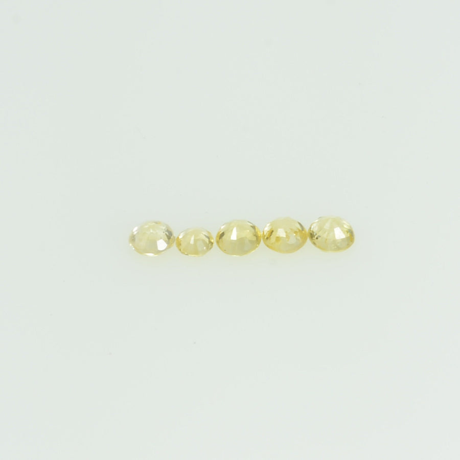 1.4-1.7 mm lot Natural Yellow Sapphire Loose Gemstone Round Cut