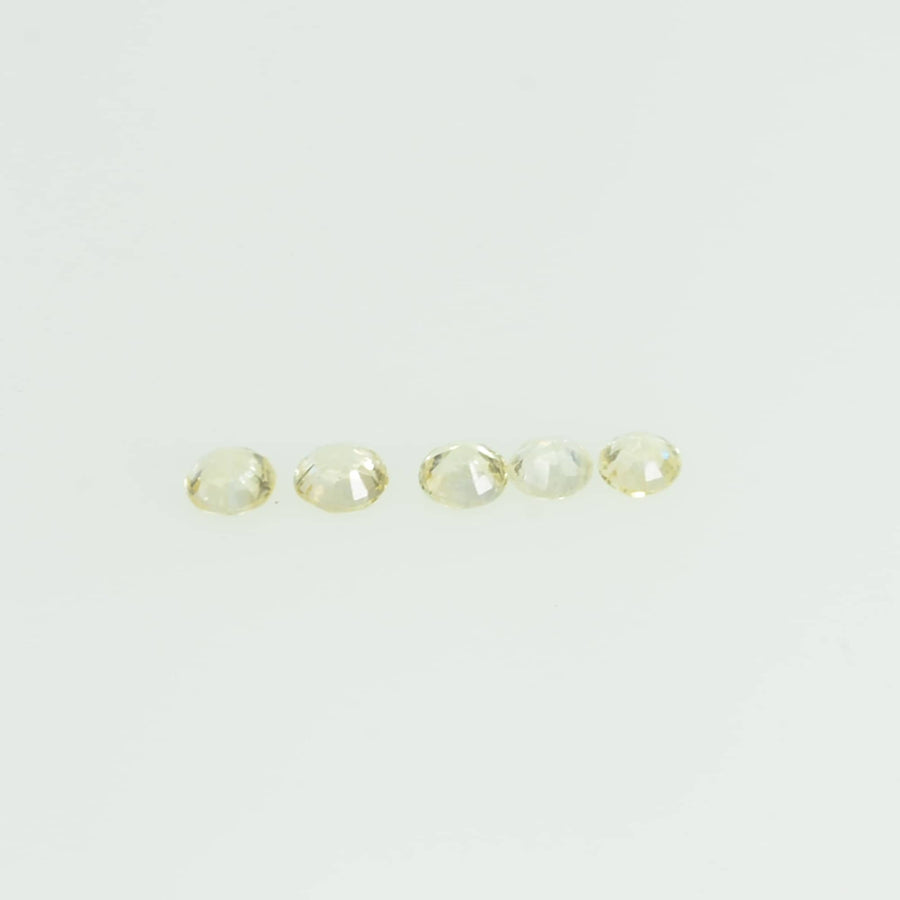 1.4-1.7 mm lot Natural Yellow Sapphire Loose Gemstone Round Cut