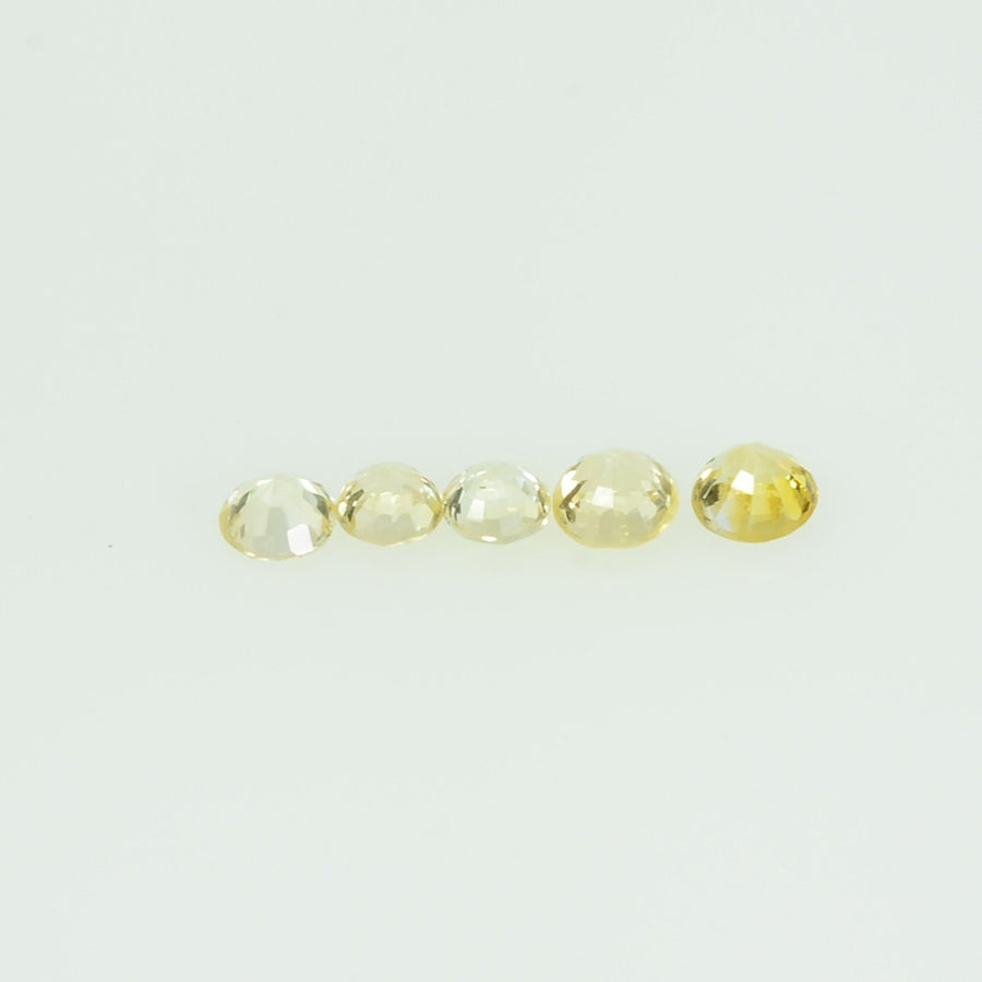 2.0 mm Natural Yellow Sapphire Loose Gemstone Round Cut