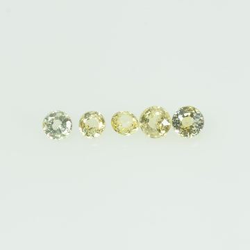 2.0 mm Natural Yellow Sapphire Loose Gemstone Round Cut