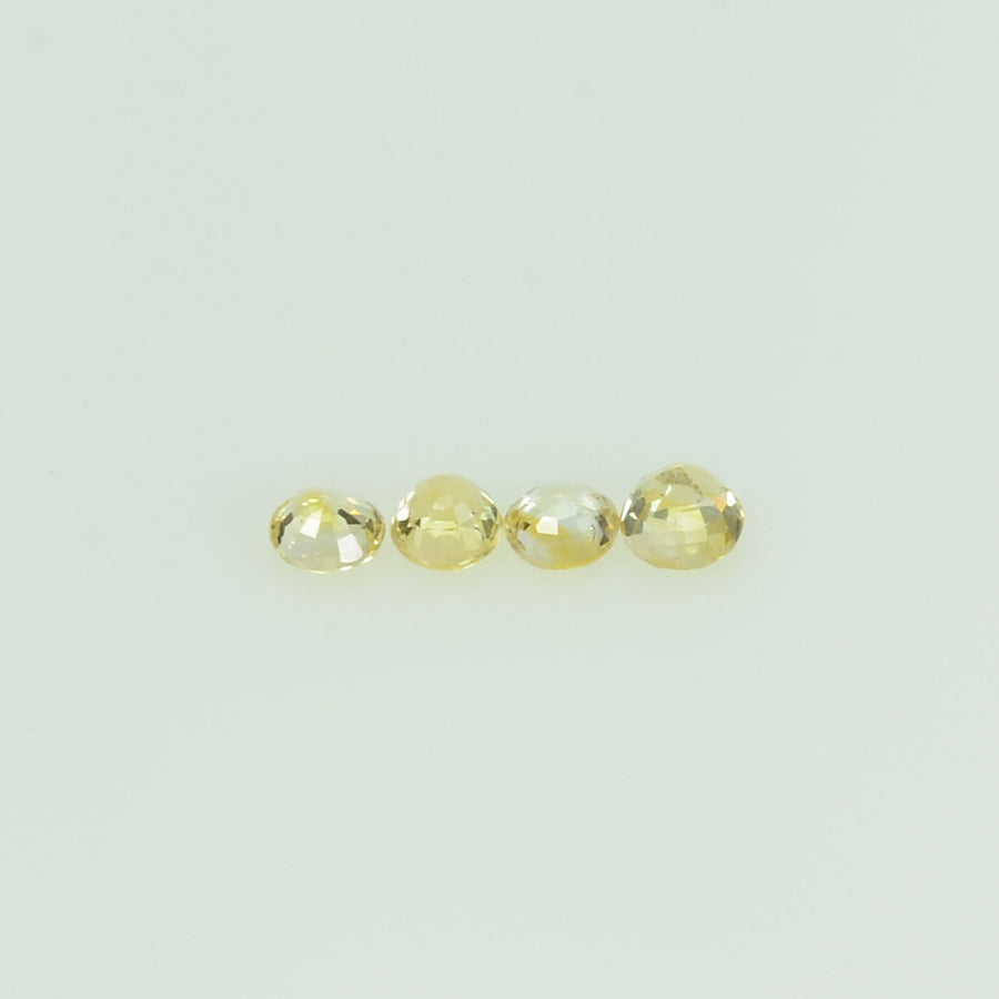 2.0 mm Natural Yellow Sapphire Loose Gemstone Round Cut