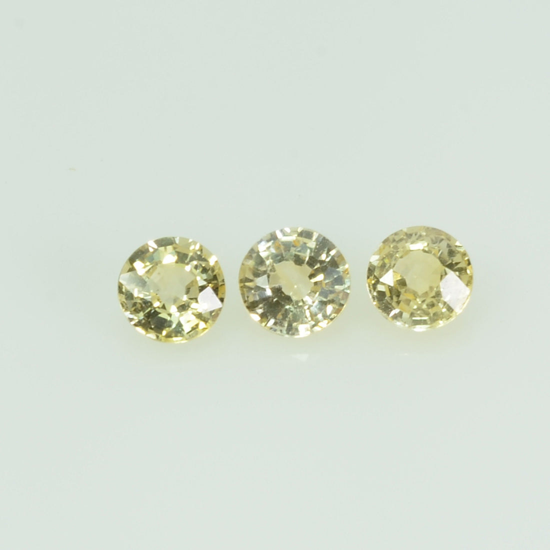 3.5 mm Natural Yellow Sapphire Loose Gemstone Round Cut