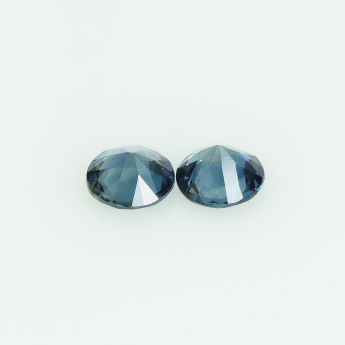 4.0 mm Natural Teal Blue Green Sapphire Loose Gemstone Round Cut