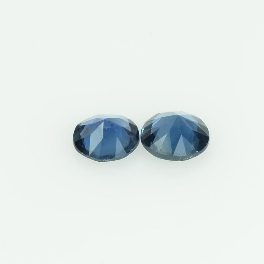 4.0 mm Natural Teal Blue Green Sapphire Loose Gemstone Round Cut