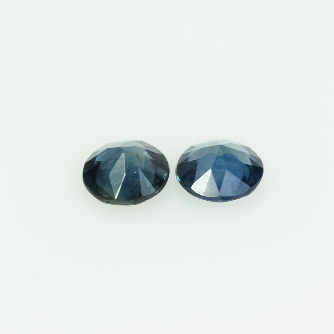 4.0 mm Natural Teal Blue Green Sapphire Loose Gemstone Round Cut