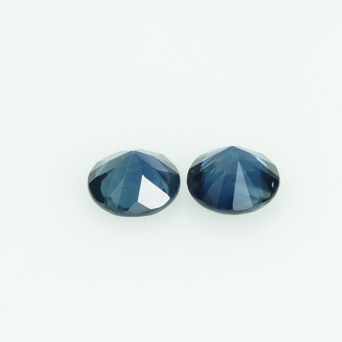 4.0 mm Natural Teal Blue Green Sapphire Loose Gemstone Round Cut