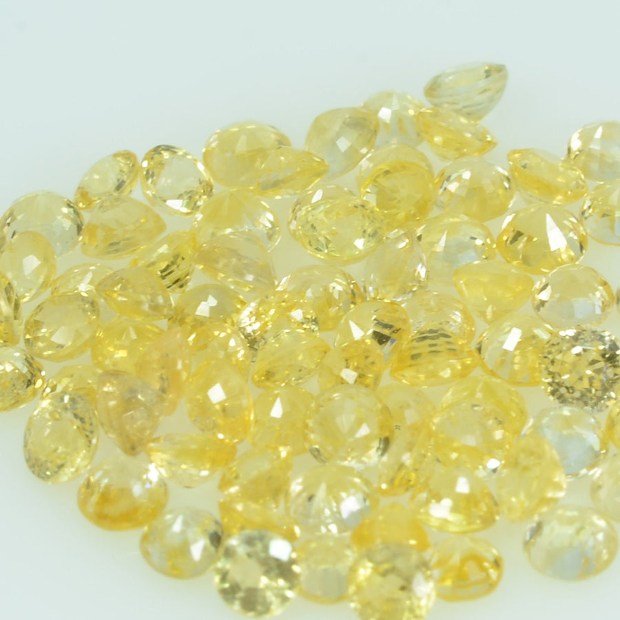 2.5 mm Natural Yellow Sapphire Loose Gemstone Round Cut