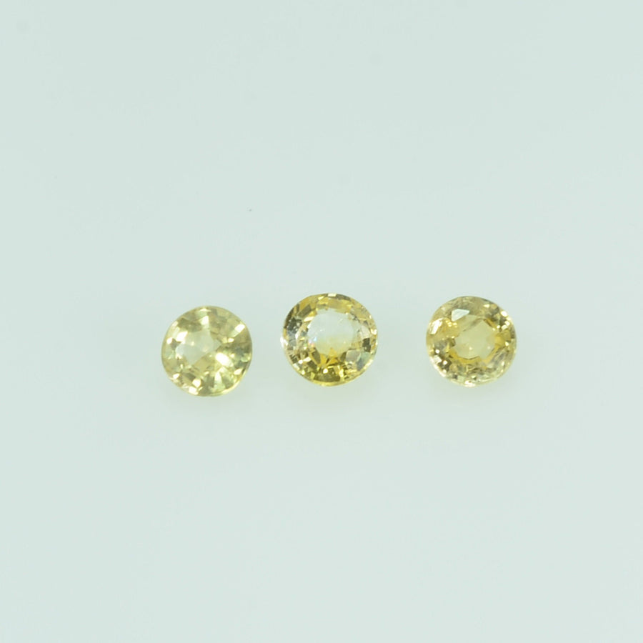 2.5 mm Natural Yellow Sapphire Loose Gemstone Round Cut