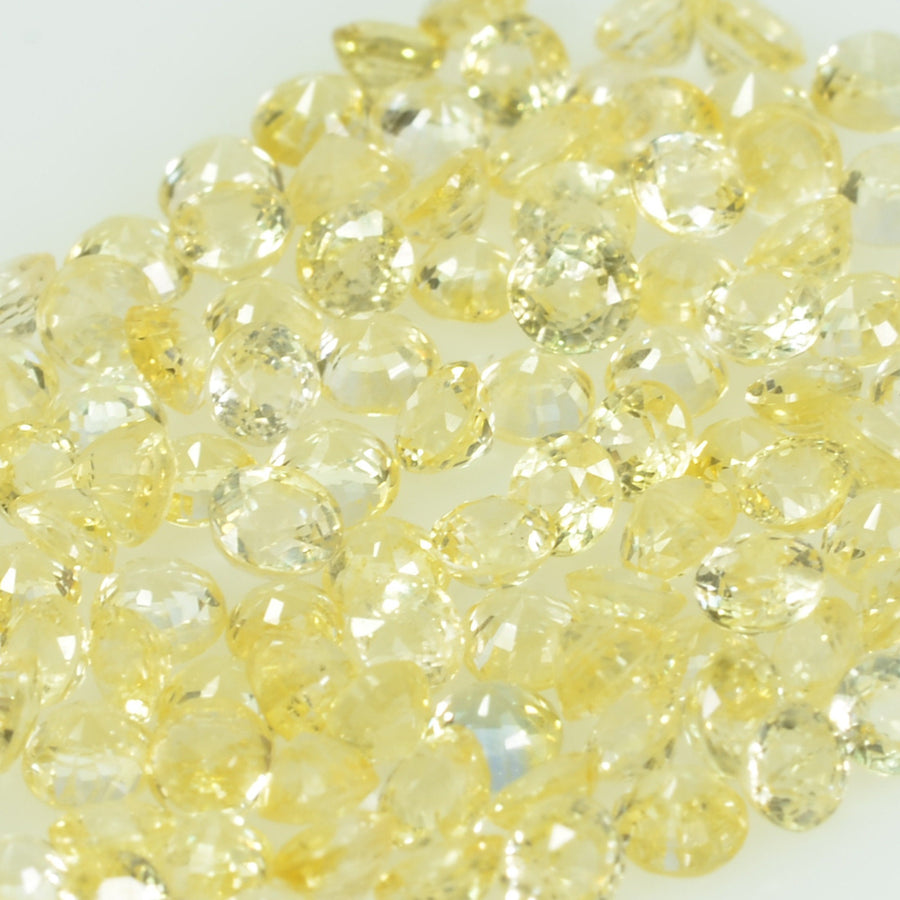 2.5 mm Natural Yellow Sapphire Loose Gemstone Round Cut
