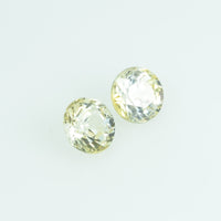 3.7 mm Natural Yellow Sapphire Loose Gemstone Round Cut