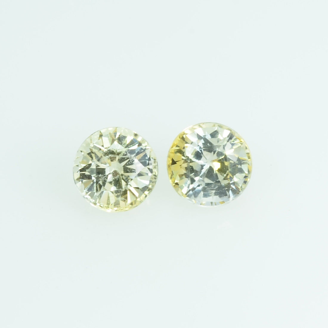 3.7 mm Natural Yellow Sapphire Loose Gemstone Round Cut