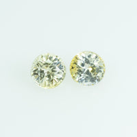 3.7 mm Natural Yellow Sapphire Loose Gemstone Round Cut
