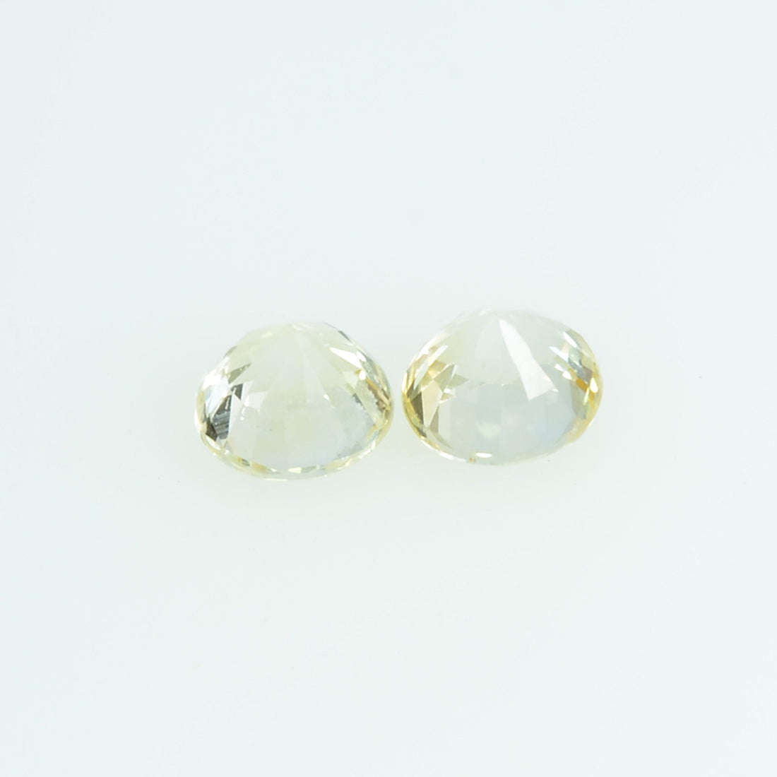 3.7 mm Natural Yellow Sapphire Loose Gemstone Round Cut